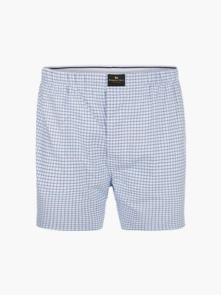 Steppin' Out Boxershorts Oxford Rutet Lyseblå