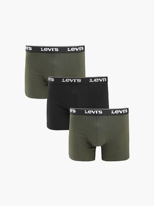 Levi's Boxershorts 3-Pack Ensfarvet Kaki Combo