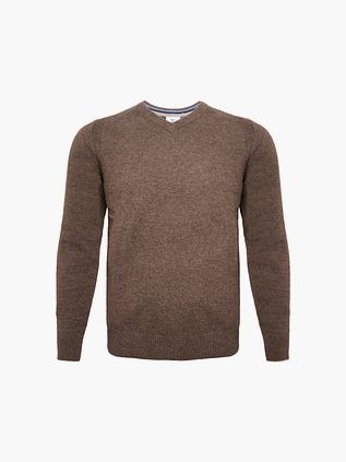 R2 Pullover aus Merinowolle in Taupe
