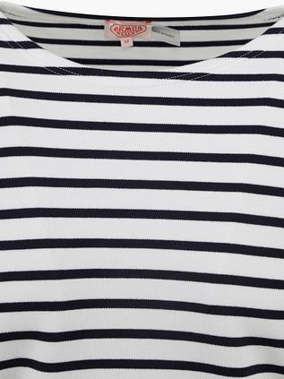 Armor-Lux Pull Rayures Noir Blanche