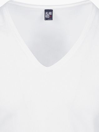 Alan Red T-Shirt 2-pack NOV z ekstra głębokim dekoltem V ze stretchem