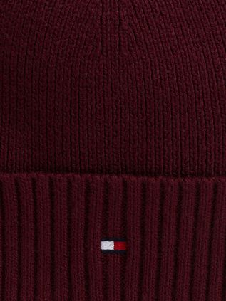 Tommy Hilfiger Strikket Hue Bordeaux