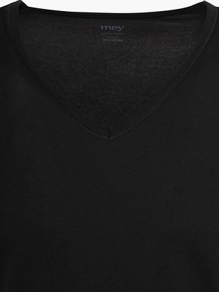 Mey Dry Cotton V-hals T-skjorte Svart