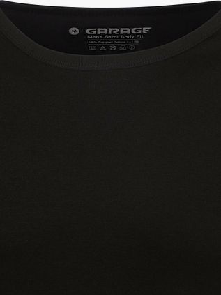 Garage T-shirt Basique Manches Longues Noir