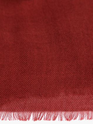 Profuomo Schal Wool Gewoben Rot