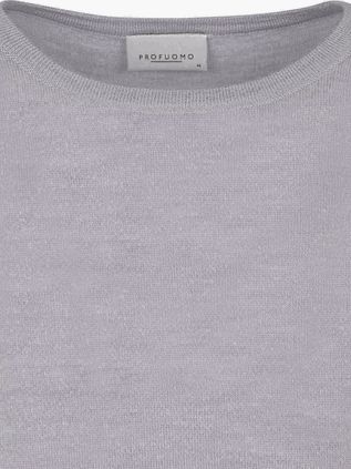 Profuomo Pullover Merinowolle Grau