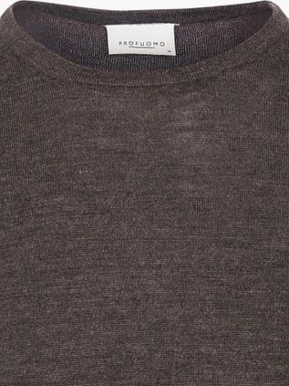 Profuomo Pull-over Laine Merinos Marron