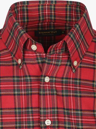 Steppin' Out Flanel Overhemd Ruit Rood