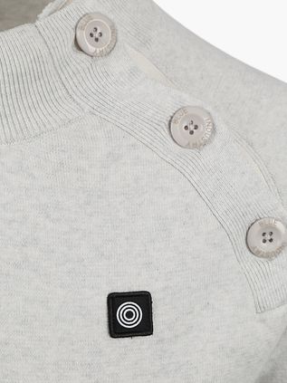 Sweter Blue Industry w szarej melanżowej tonacji