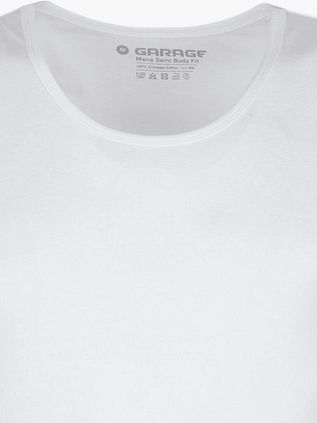 Garage Stretch Basic Singlet White