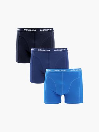 Bjorn Borg Boxershorts 3-pak Blå Mørkeblå
