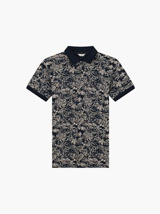 Dstrezzed Polo Bowie Print Mørkeblå
