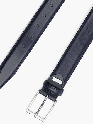 Profuomo Ceinture Cuir Bleu Foncé