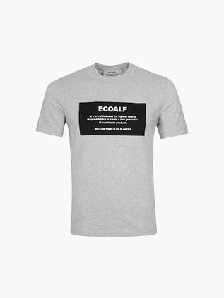 Ecoalf Natal T-shirt Etiket Lysegrå