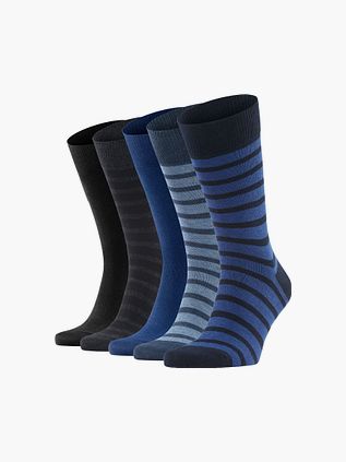 Falke Glade Sokker 5 Par Blå