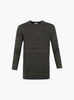 Dstrezzed Trøje Popcorn Melange Mørkegrøn