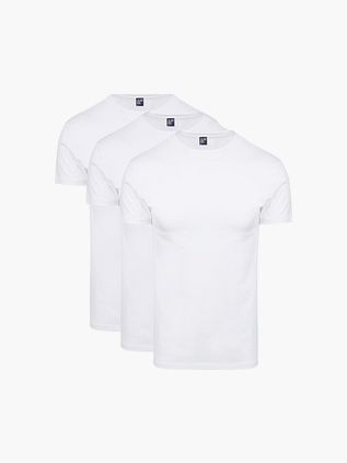 Alan Red Oakville T-shirt Hvid (3-pak)