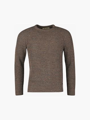 Barbour Stickad Tröja i Lammull Brun