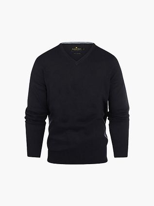 Steppin' Out Trui Bomuld Kasjmir V-hals Mørkeblå