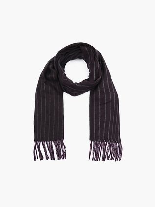 Suitable Herre Tørklæde Lilla Stribe 18-19