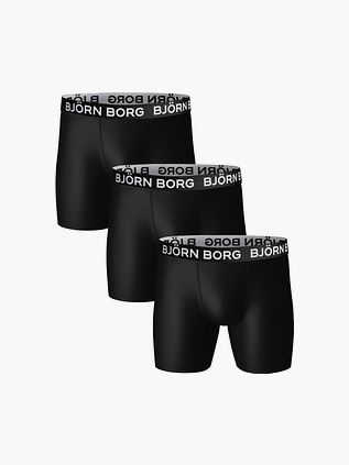 Bjorn Borg Performance Boxershorts 3-Pack Schwarz