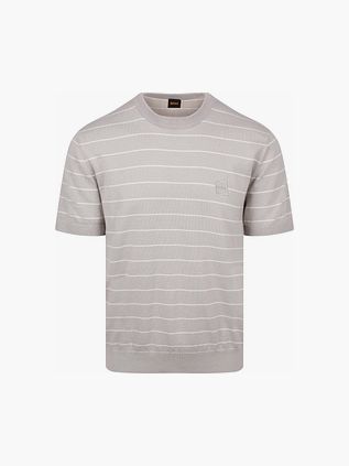 BOSS Knitted T-shirt Kanacho Open Grey