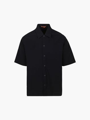 BOSS Lapoully kortærmet Skjorte i Marineblå