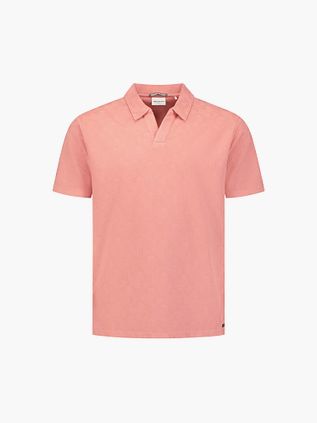 Koszulka polo No Excess z żakardu Riva Coral