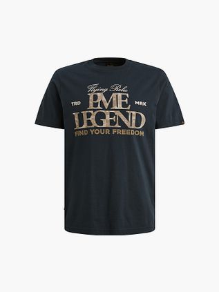 T-shirt PME Legend Jersey Artwork Carbon Navy, regular fit, granatowy
