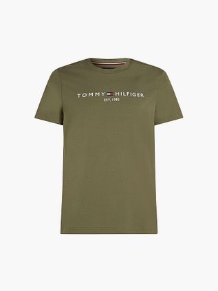 Tommy Hilfiger T-skjorte med Logo Olivengrønn