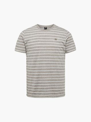 Vanguard T-Shirt w paski brązowy