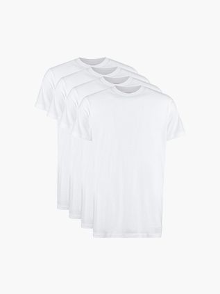 Slater T-Shirt Extra Lungo bianco (confezione da 4)