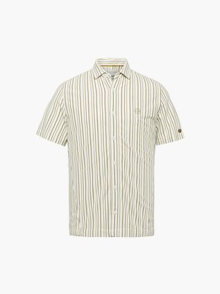 Cast Iron Kortærmet Skjorte i Ecru