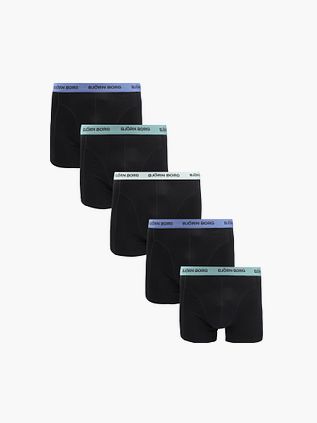 Björn Borg Boxershorts Bomuld Stræk 5-Pakke Sort