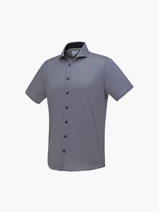 Blue Industry Skjorte m. Langærmet Striber Blå