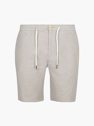 Szorty Scotch and Soda Fave z bawełny i lnu w kolorze greige