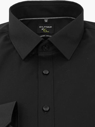 OLYMP No'6 Super Slim Fit Skjorte Sort