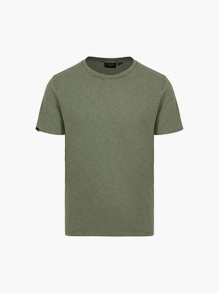 Superdry Slub T-Shirt Melange oliwkowozielony
