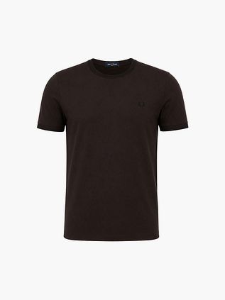 Fred Perry T-shirt Twin Tipped Marron 86C