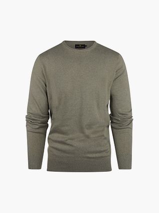 Steppin' Out Trøje i bomuldscashmere, Olivengrøn