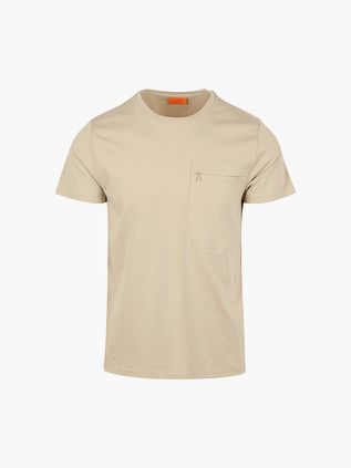 T-shirt Suitable Sonny Pocket w kolorze beżowym