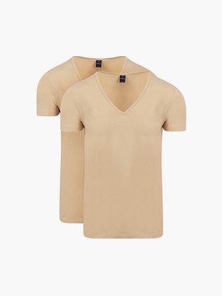 Suitable Vitaru Camiseta Interior Beige pack de 2 unidades