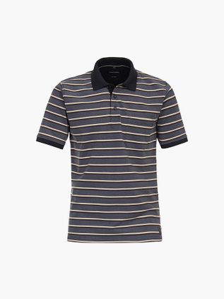 CASAMODA Polo w paski, niebieskie