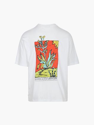 Scotch & Soda T-Shirt Backprint Wit