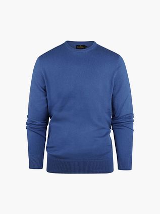 Steppin' Out Maglione in cotone e cashmere blu cobalto