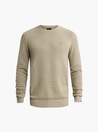 PME Legend Structure Pullover Melange Stone Green