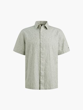 Vanguard Short Sleeve Hemd Jacquard Greige