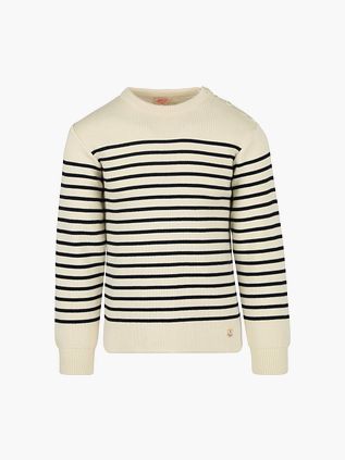 Armor-Lux Molène Trøje Uld Striber Ecru