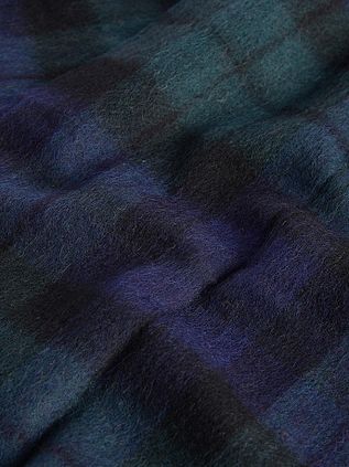 Barbour Tørklæde Blackwatch Lammeuld Mørkegrøn