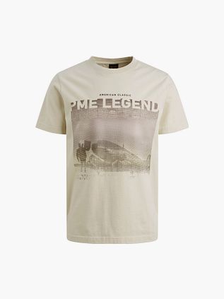 PME Legend T-Shirt Heavy Jersey Tryck Ecru